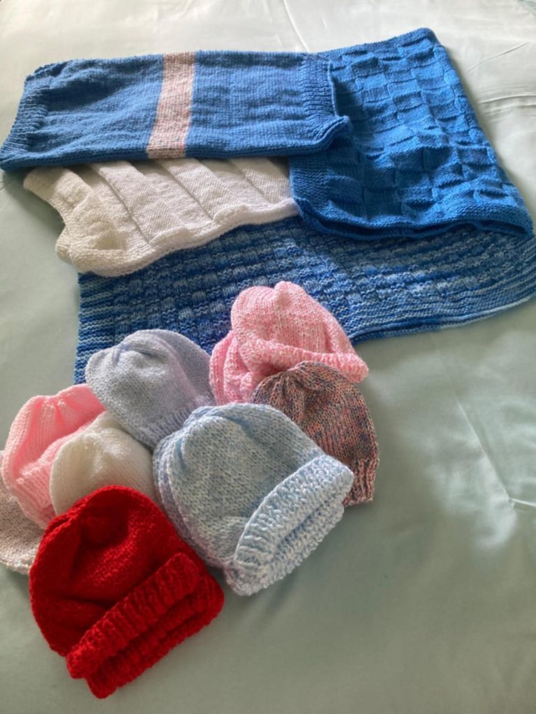 Craft Group knitting for Hillhouse charity